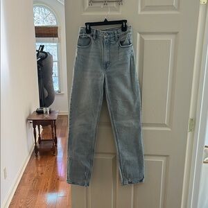 Abercrombie and Fitch Blue High-Waisted Jeans